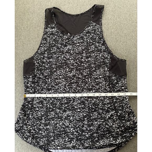 Lululemon | Women's Yoga Black Splatter Sculpt Sleeveless Mesh Tank | Medium - Picture 4 of 8
